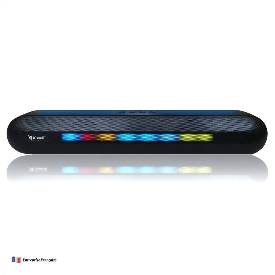 Enceinte Bluetooth LedBar, Sd Card, USB, AUX pour Smartphones/Tablettes/PC - Photo 1/4