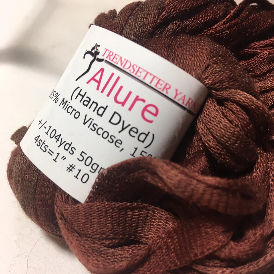 Allure Trendsetter Hilos Chocolate Pudín Color 9 Dyelot 1116 Marrón Lote De 3 BN Foto 2 de 4