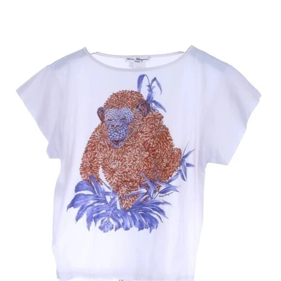 Tops floral de algodón Salvatore Ferragamo para Mujeres