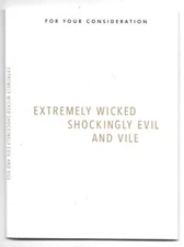 EXTREMELY WICKED SHOCKINGLY EVIL AND VILE DVD FYC Netflix Ted Bundy Zac Efron