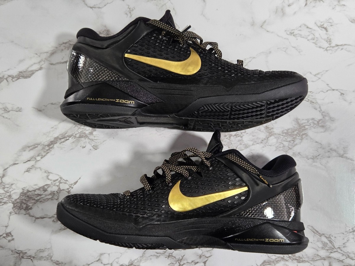 Nike Zoom Kobe 7 System Elite Away 2012 Size 9.5 BLACK AND GOLD Zoom Kobe 7 System Elite  main image 3