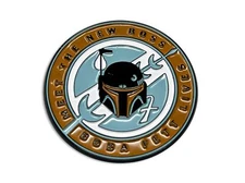 THE BOOK OF BOBA FETT PIN, MEET THE NEW BOSS Star Wars BOBA FETT LIVES PIN, 4cm