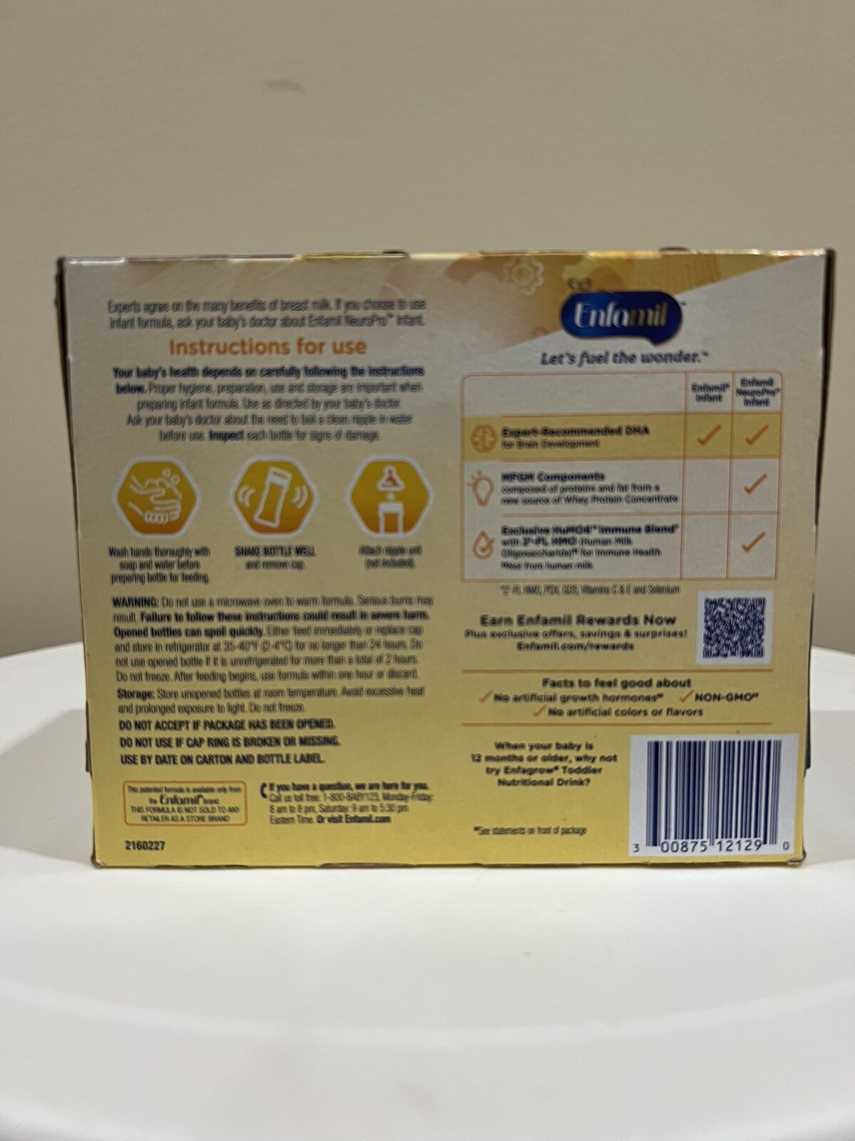 Enfamil NeuroPro 6 Pack  2 oz Bottles  On Go  Baby Food Formula 07/01/2024