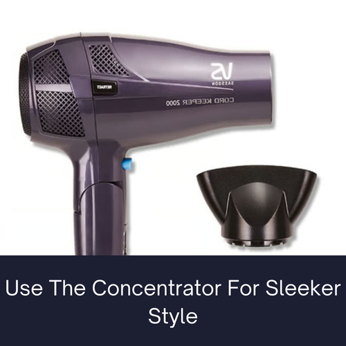 VS Sassoon Hair Dryer with Retractable Cord Foldable Handle Grip Ionic Ceramic - Picture 8 of 13