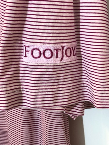 Fairway & Greene Polo Shirt Men's Maroon Striped Short Sleeve Cotton MEDIUM - Picture 11 of 11