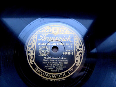 1210/ ROARING 20´s RED NICHOLS & HIS FIVE PENNIES 1928-Margie-78rpm Schellack