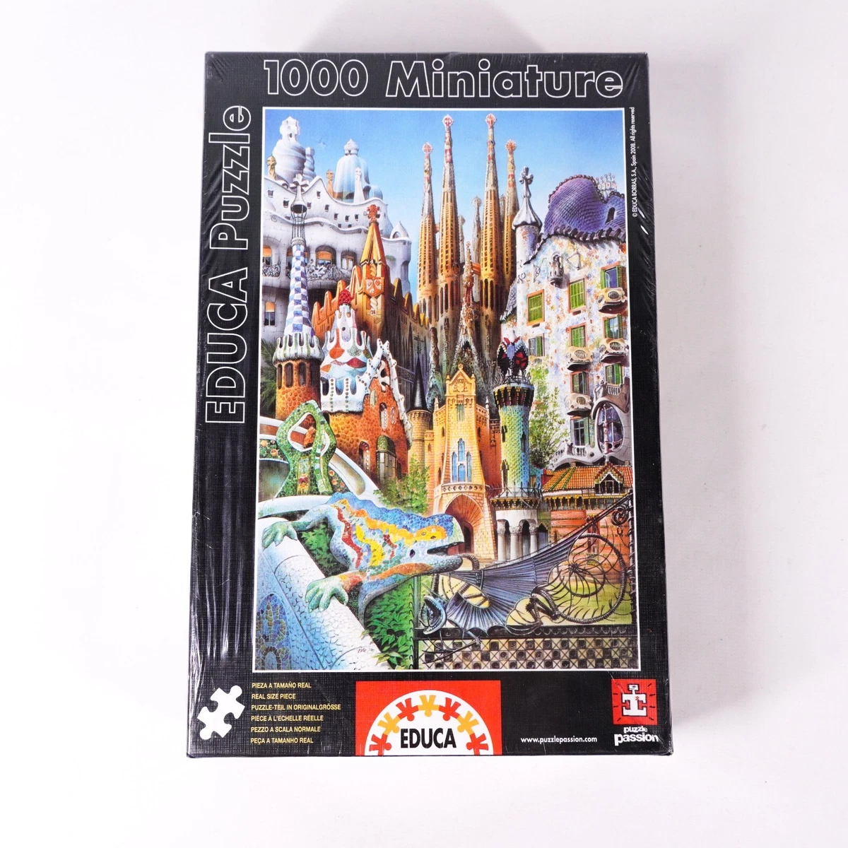 NEW Miniature Educa 1000 Piece Jigsaw Puzzle 46x30 CM 11874 Puzzle Passion NIB