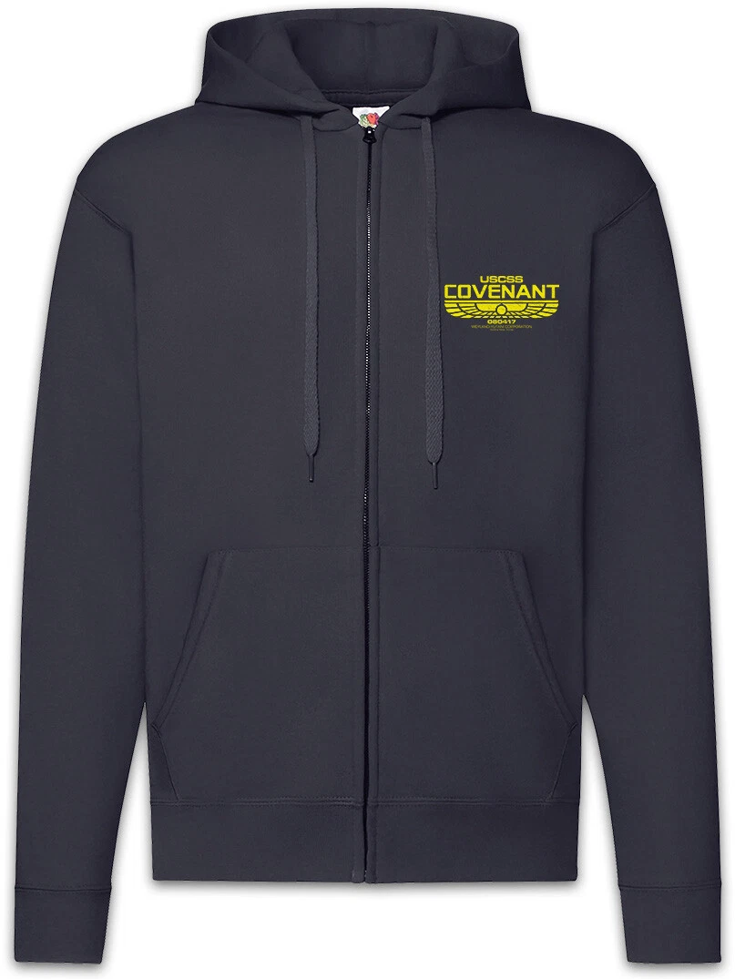 USCSS COVENANT II Zipper Hoodie Prometheus Alien Yutani Logo Ripley