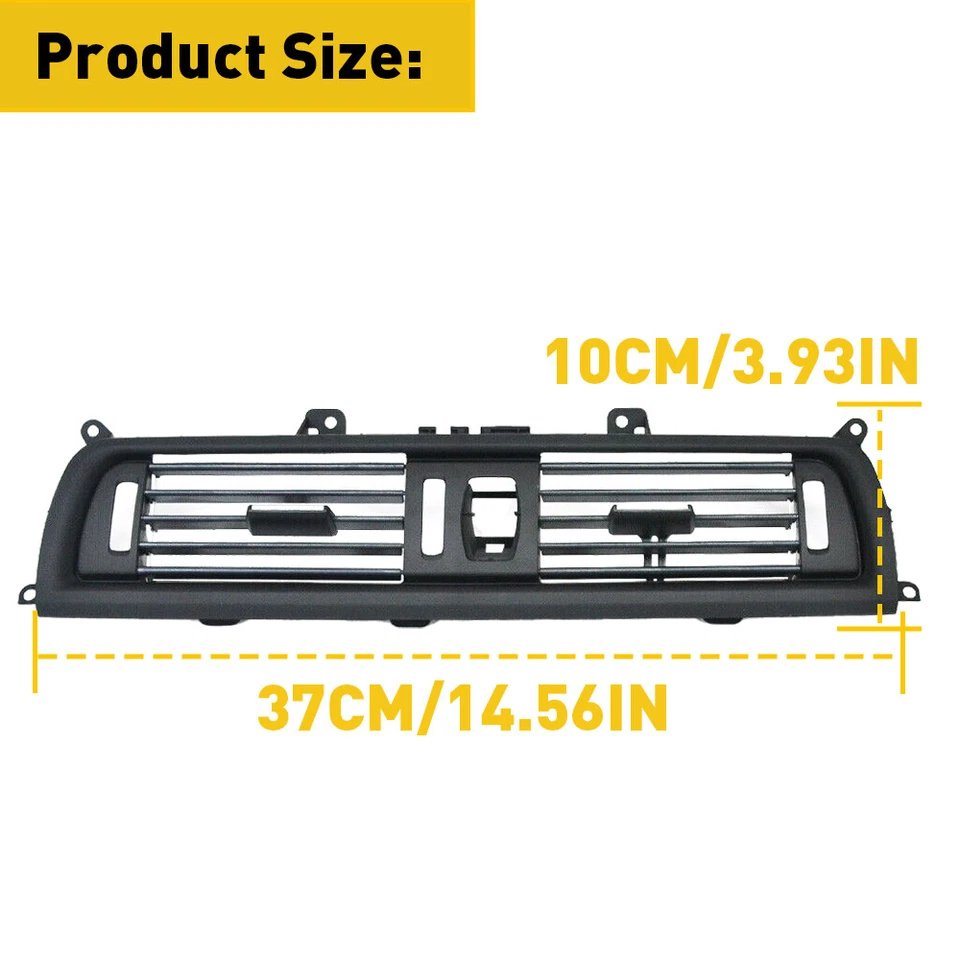 Fits BMW 520i 528i 530i 535i Front 2010-2016 Console Dash Air Vent Grille Cover - Image 2 of 4