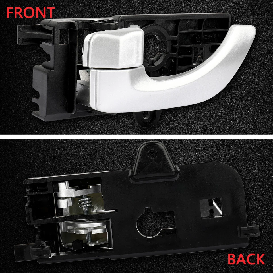 Front Left Interior Door Handle For 2006-2007 Hyundai Sonata Driver Side Silver - Image 3 of 4