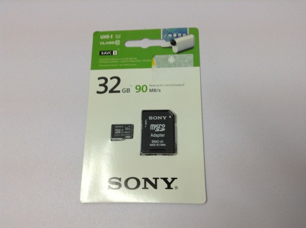 MICROSDHC MEMORY CARD SR-32UY3A . 32GB . 90 MB/s . SONY