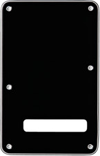 Genuine Fender Strat Backplate BLACK 3-PLY Pickguard Stratocaster Back Plate
