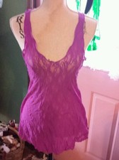 ELEGANT MOMENTS   PURPLE   SHORT NIGHTIE   SIZE ONE SIZE FITS MOST