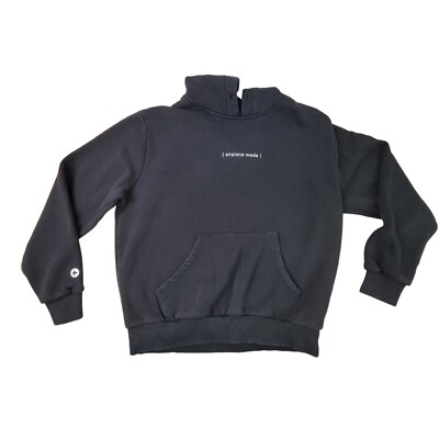 Homies Marbella Airplane Mode Travel Comfort Hoodie Black Sweater Unisex  Size S