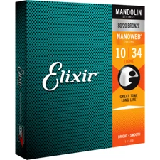Elixir Strings for MANDOLIN Nanoweb Light 10-34 In Stock-Free Ship from U.S.