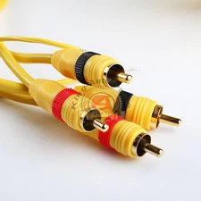 14ft 14' HIGH PERFORMANCE DIRECTIONAL BALANCE Dual RCA Male to Male Audio Cable