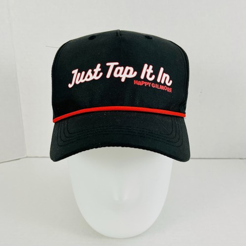 Happy Gilmore Just Tap It In Golf Snapback Rope Hat Black