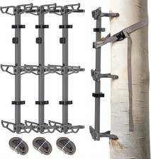 30" Climbing Sticks for Tree Stand, Non-Slip Aluminum Steps
