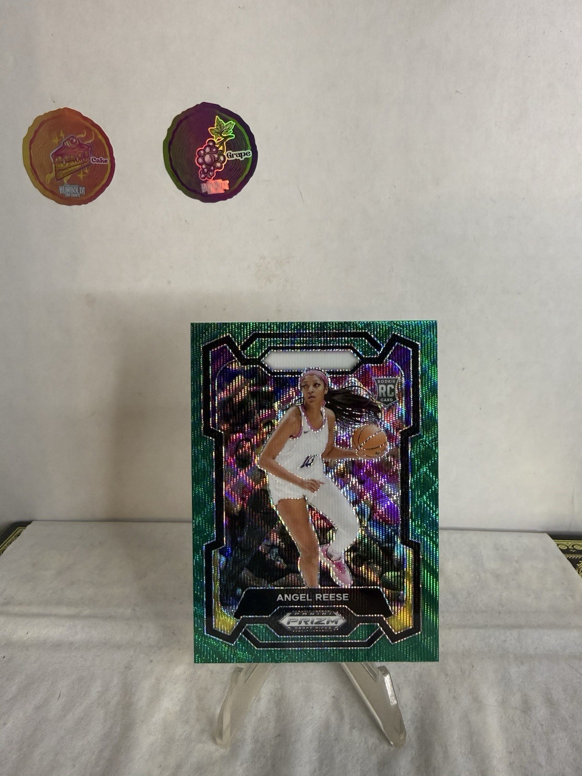 2024-25 Panini Prizm Draft Picks WNBA Rookie Green Wave Prizm Angel Reese #38