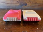 Vintage Fisher Price Little People Rare HTF Pink Cars