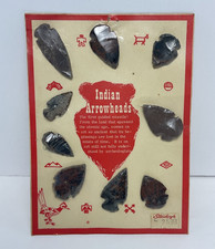 Stuckey’s Souvenir Replica Indian Arrowheads Set of 9 NEW (A6)