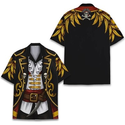 Funny Pirate Costume Hawaiian Shirt for Men Women Youth