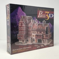 Puzz 3D Bavarian Mansion Puzzle 418 Pieces Realistic Sturdy Foam-Back Sealed NEW