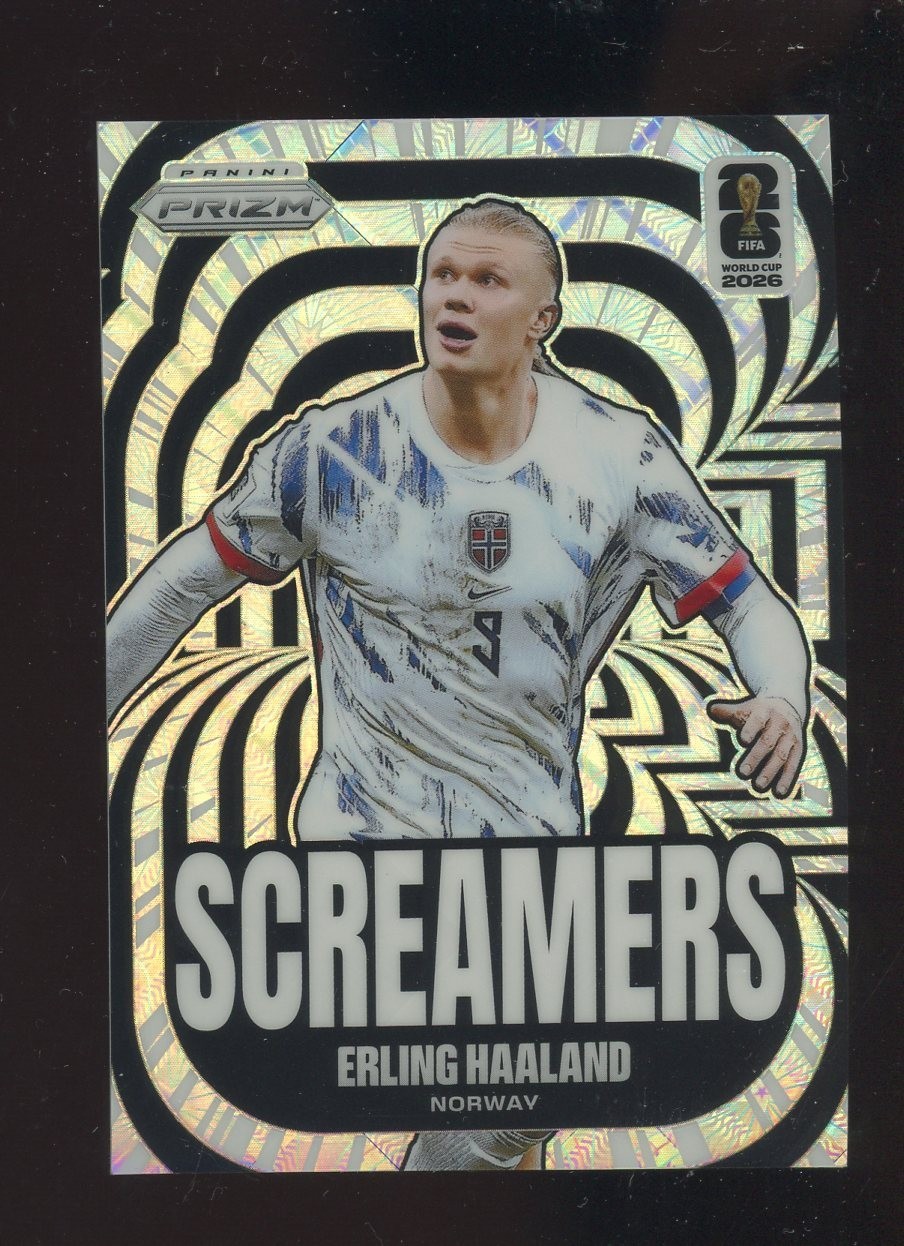 2026 Panini Prizm World Cup Erling Haaland Screamers Celestial Lattice Interntnl