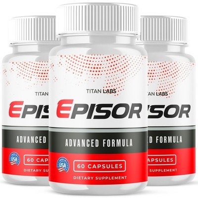 (3 Pack) Episor Advanced Male Health Support Vitamin Supplement 180 Capsules