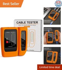 Effortless RJ45/RJ11 Tester with Built-In PoE Detection  One-Button Operation