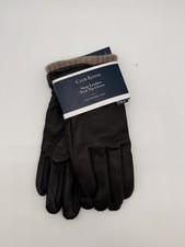 Club Room Snap Leather Tech Tip Gloves with 100 Cashmere L2