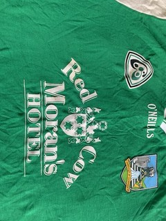 O’Neills Gaelic Sports Jersey Green Red Cow Moran’s Hotel Sponsor No. 20 44in