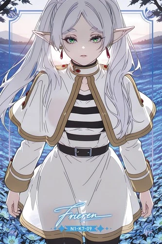 Frieren Anime Waifu Card With NFC Chip, Frieren: Beyond Journey's End