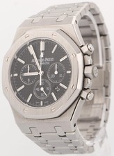 Audemars Piguet Royal Oak 41mm BLACK Chronograph Stainless Steel Watch 26320ST 3