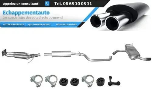 Collecteur d'échappement Seat Altea 1.6 75kW en fonte d'acier renforcée anti-fissure