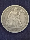 1842 Seated Liberty Dollar VF Nice Eye Appeal Raw