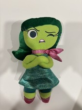 Disney Pixar Inside Out Green Disgust Plush Toy Arms Crossed 12  Disney Store