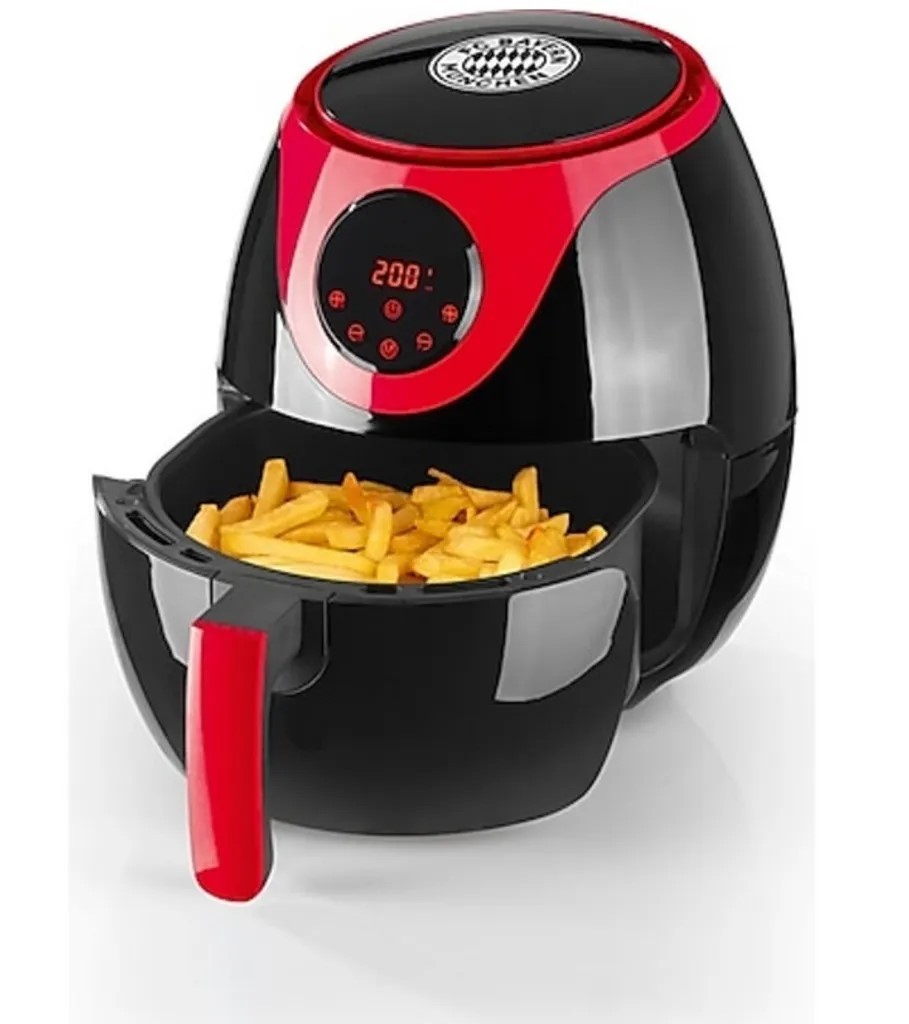 FCB Heißluft Fritteuse 3l 1.300W Pommes Airfryer elektrische Fritteuse ohne Fett