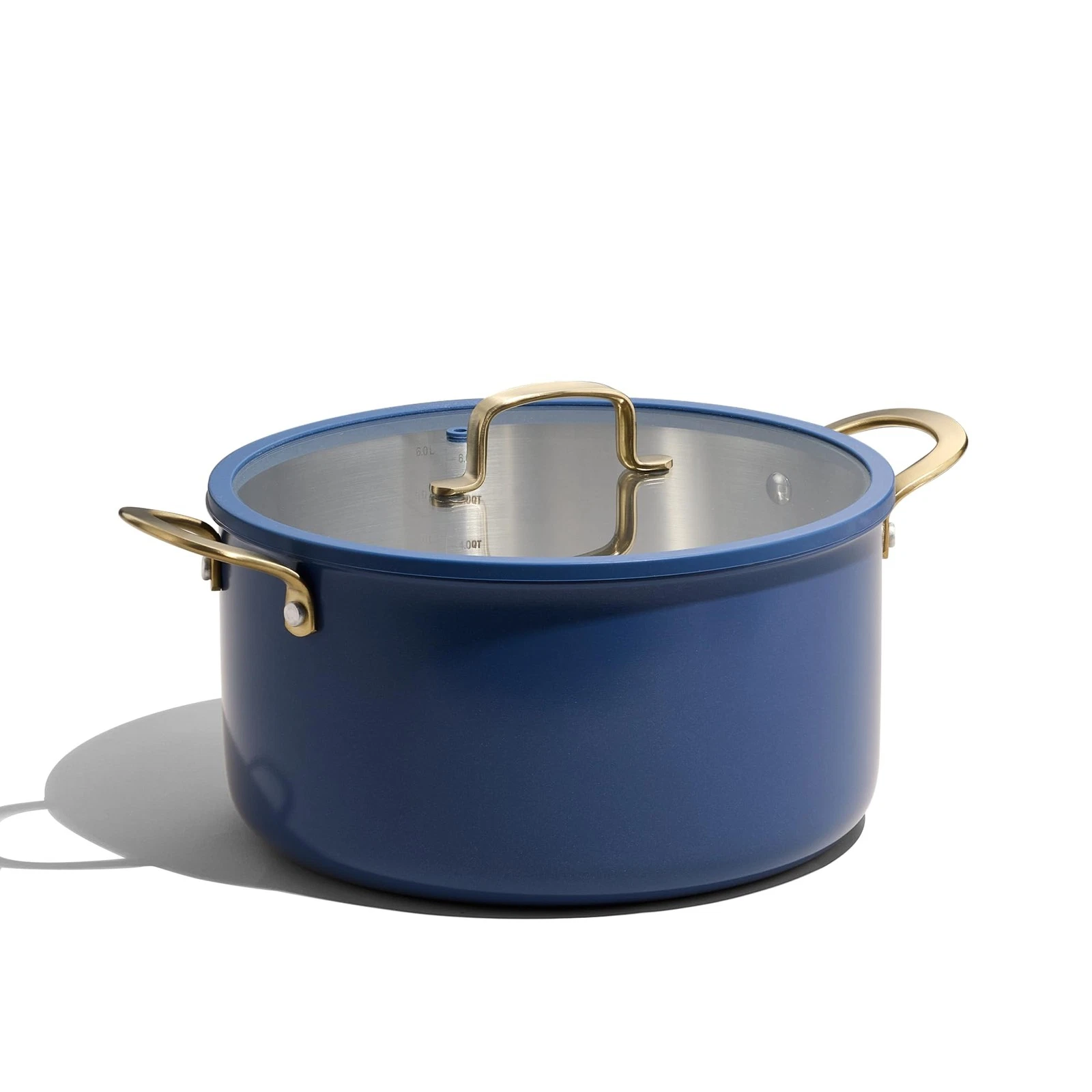 8QT Full Clad Tri Ply Stainless Steel Stock Pot with Lid, Kitchen Stockpot So...