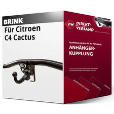 Für Citroen C4 Cactus I (Brink) Anhängerkupplung horizontal abnehmbar neu