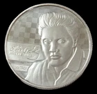 ELVIS PRESLEY 1oz 999 FINE SILVER RECORD REVERSE ART ROUND SIGNATURE PRODUCT