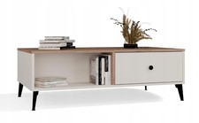 BDW Tavolino Divano, Tavolino con Ripostiglio Bianco, Tavolino da Divano...