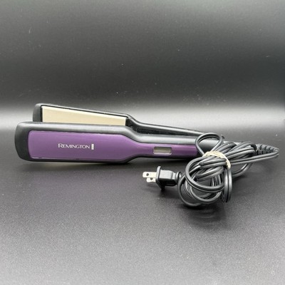 Remington S5500 1  Flat Iron Hair Straightener Purple Less Static Ceramic Plates