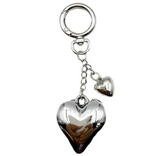 Double Heart Keychain for Women Acrylic Resin Love Key Ring Accessories for C...