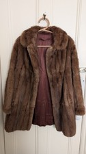 Luxury Vintage Genuine Fur Coat Mink Fur