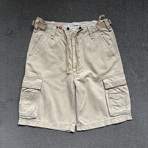 Nigel Cabourn, Vintage 2005 Nigel Cabourn Utility Cargo Shorts Baggy Loose 00s Combat 32” Beige