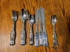 COKE Coca Cola Pop GIBSON Stainless Steel Flatware Silverware 17 Piece USA VTG