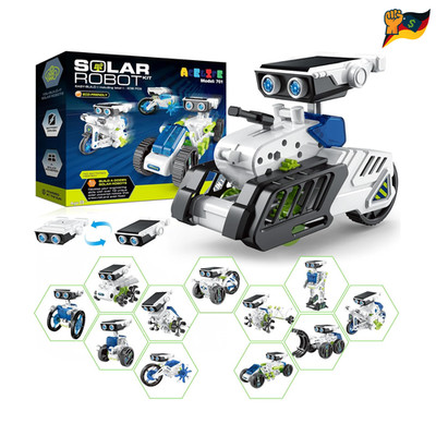 Solar Roboter Bausatz 12-in-1 DIY STEM Spielzeug für Kinder 8-12 Jahre