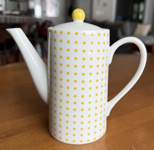 VTG AMM For Tastestter Yellow Dotted Suisse Tea Pot