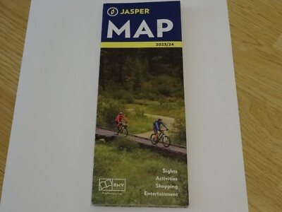 Jasper Guide 2023 Map Autokarte Karte Alberta Kanada Informationsmaterial Urlaub